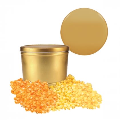 Gold Promo Two Way Two Gallon Popcorn Tin