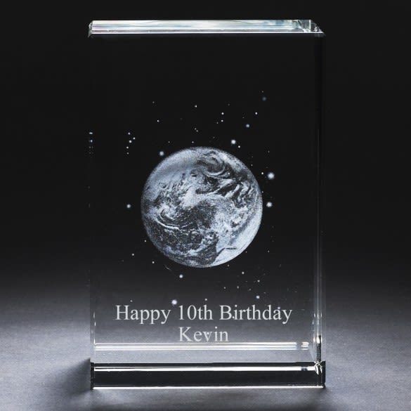 Personalized 3D Crystal with Earth