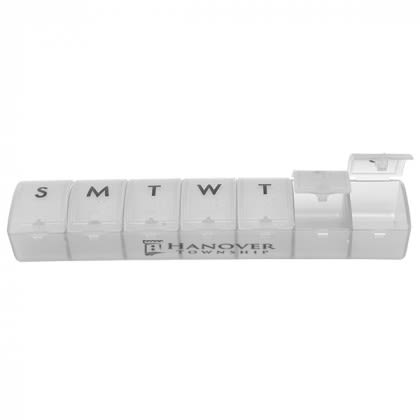 Bulk Promotional Weekly Pill Containers | Promotional 7 Day Pill Boxes - Frost