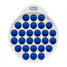 Logo Imprinted Round Push Pop Bubbles - Royal