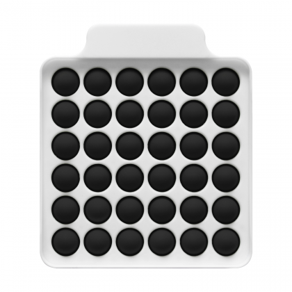 Printed Square Push Pop Bubbles - Black