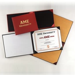 Promotional Leathergrain Padded Diploma Cover