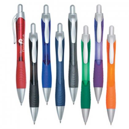 HIT Rio Gel Pen with Contoured Rubber Grip Promotional Custom Imprinted HIT Rio Gel Pen with Contoured Rubber Grip Promotional Custom Imprinted