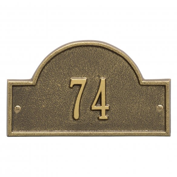 Perfect gift for housewarming! Arch Marker Personalized House Number Plaque 