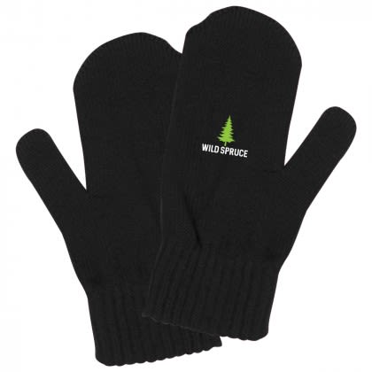 Black Dasher Mittens | Custom Mittens with Logos