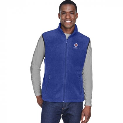 Harriton Adult 8 oz Customized Fleece Vests - True Royal