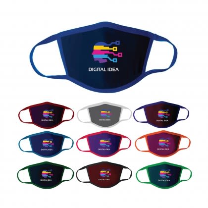 Full Color Polyester Face Mask - Two Ply