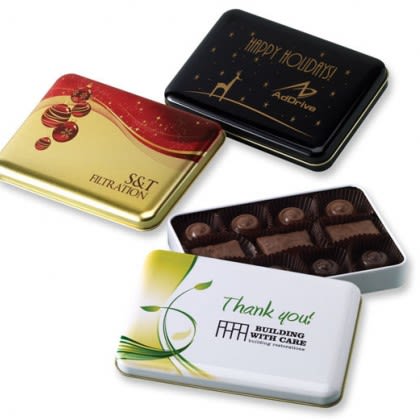 Custom English Butter Toffee & Truffle Tin Custom English Butter Toffee & Truffle Tin