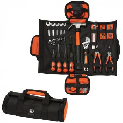 45-Piece Foldable Tool Set with Logo