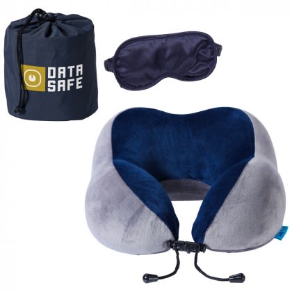 Logo AeroLOFT Travel Pillow with Sleep Mask 