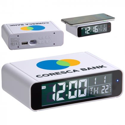 Custom Twilight Digital Alarm Clock Wireless Charger 