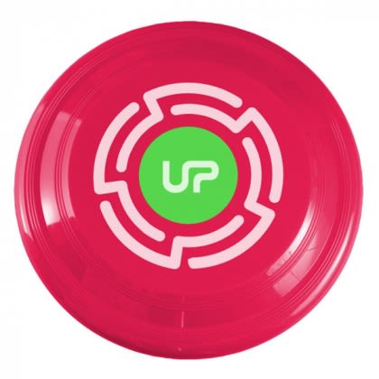 Eco-Friendly Promotional Flying Disc Toy with Company Logo - Raspberry