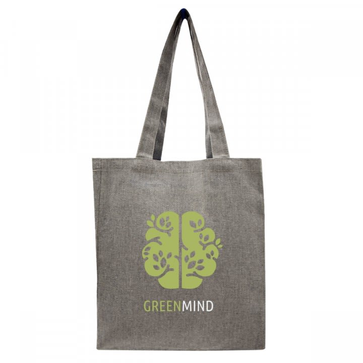 Logo Laguna Heathered Cotton Tote Bag | Custom Cotton Bags