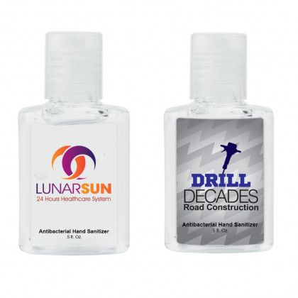 Bulk Mini Hand Sanitizer Bottles with Full Color Labels - 0.5 oz