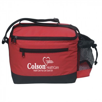 Red Six Pack Promo Kooler Bag