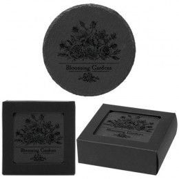 Round Slate Coaster Set