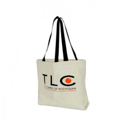 Natural XL Heavy Weight Canvas Tote Promotional Custom Imprinted With Logo