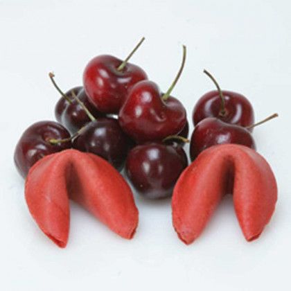 Cherry Flavored Fortune Cookie Promotional Custom Imprinted With Logo Cherry Flavored Fortune Cookie Promotional Custom Imprinted With Logo