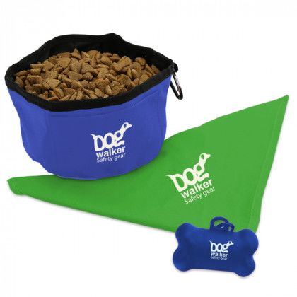 Custom Imprinted Park Pet Kit blue green