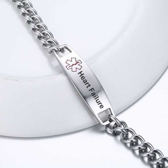 Adjustable Medical Alert Bracelet For Ladies