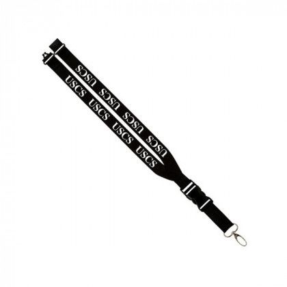 Promotional Maverick Lanyard with Logo - Black