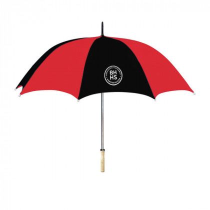 Arc Umbrella 48 in. Promotional - Red with Black