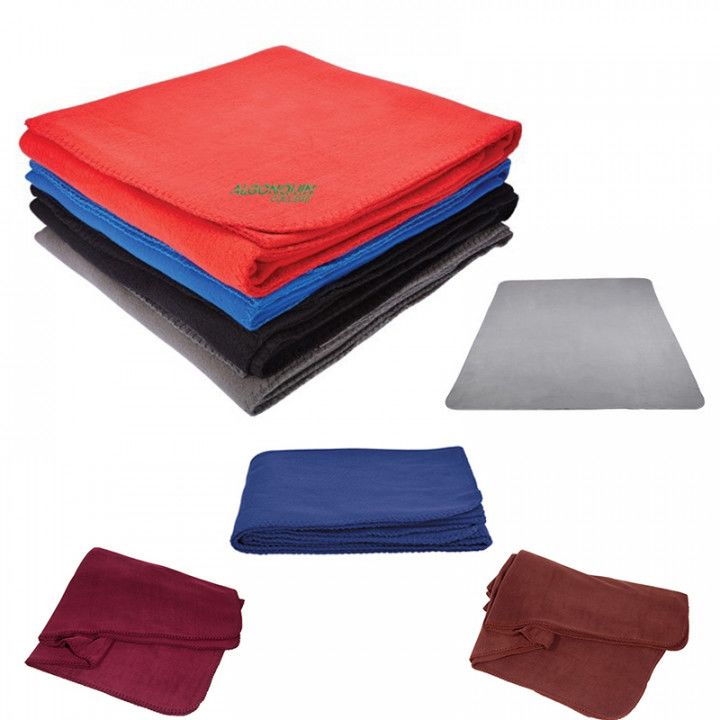 Embroidered Poly Fleece Blanket Promotional Stadium Blankets