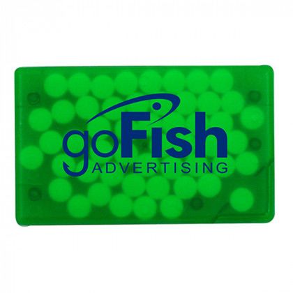 Credit Card Mint Dispenser Customized Green