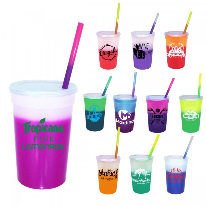 Promo Mood Cup and Mood Straw with Lid 22 oz