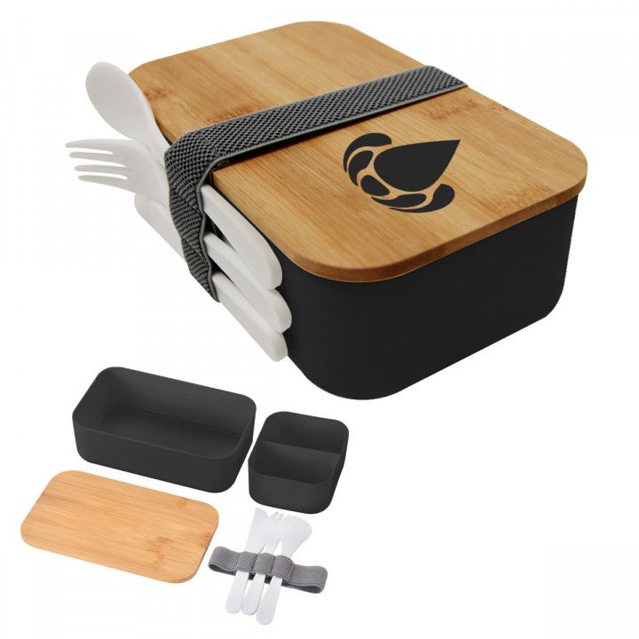 Promotional Bamboo Lid Bento Box | Custom Food Containers