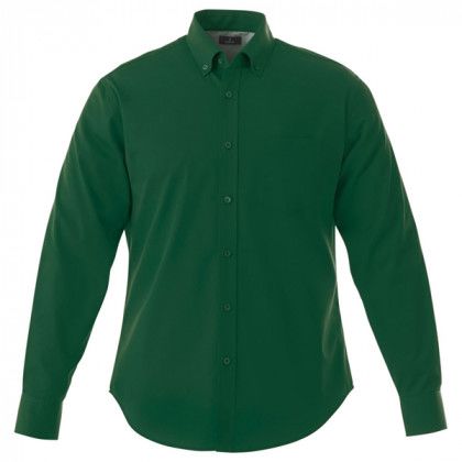 Custom M-Wilshire Forest Green Long Sleeve Shirt | Custom Dress Shirts