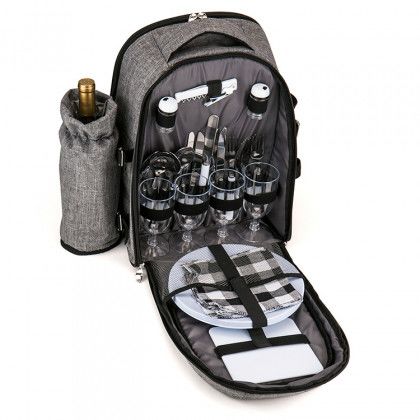 Custom Deluxe Wine Picnic Backpack for Four - Contents