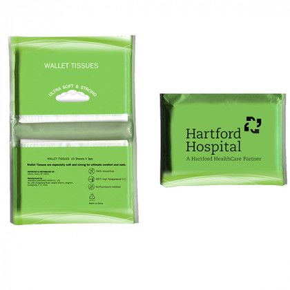 Compact Tissue Pack for Marketing - Green