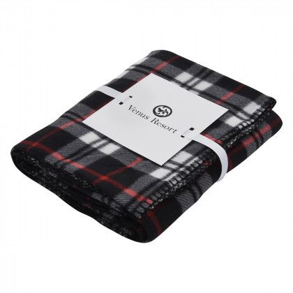 Card & Ribbon for Plaid Promotional Fraser Fleece Blanket