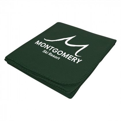 Filmore Fleece Blanket | Cheap Promotional Blankets - Hunter Green