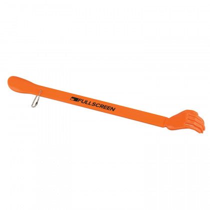 Promotional Back Scratcher Shoehorn - Orange