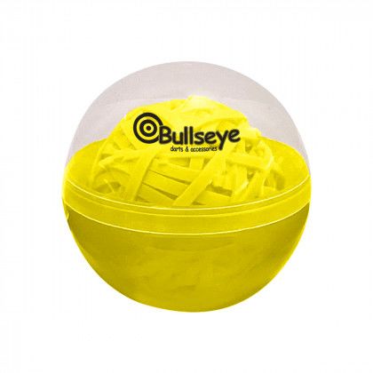 Printed Rubber Band Ball in Case - Yellow