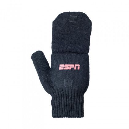 Custom Imprinted Black Glomitt Flip Mittens