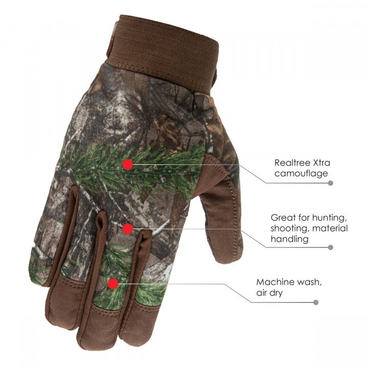 Logo Imprinted Camouflage Gloves