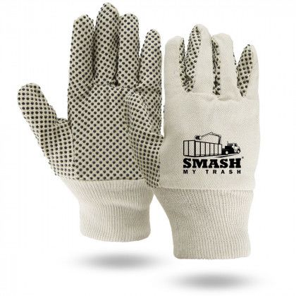 Custom Canvas Gloves with Grip Dots | Wholesale Garden Gloves