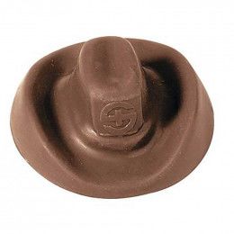 Chocolate Cowboy Hat Promotional Custom Imprinted With Logo