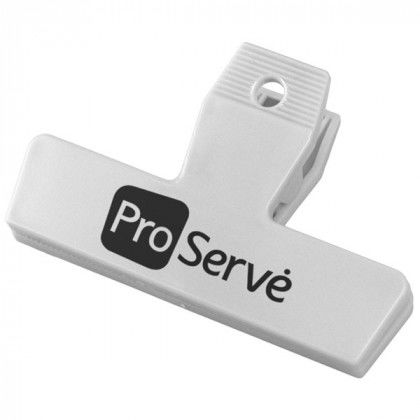 Best 4 Inch Promotional Freezer Bag Clip - Two Color Design - White