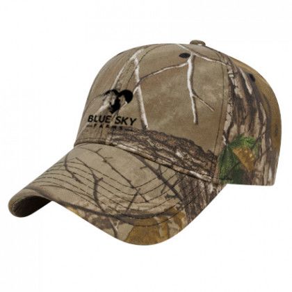 Camo 6 Panel Structured Cap - Realtree Xtra