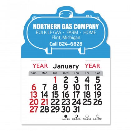 Peel-N-Stick® Calendar - Propane Tank 