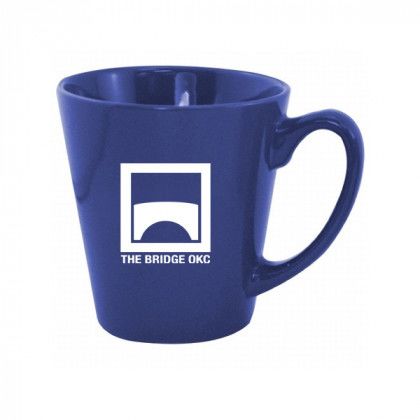 Midnight Blue Niki Ceramic Mug with C Handle - 12 oz