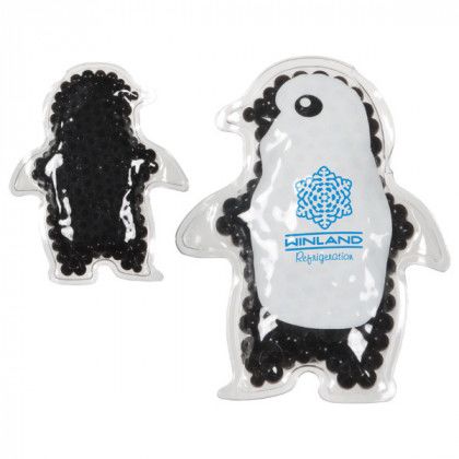 Penguin Gel Pack with Black Beads