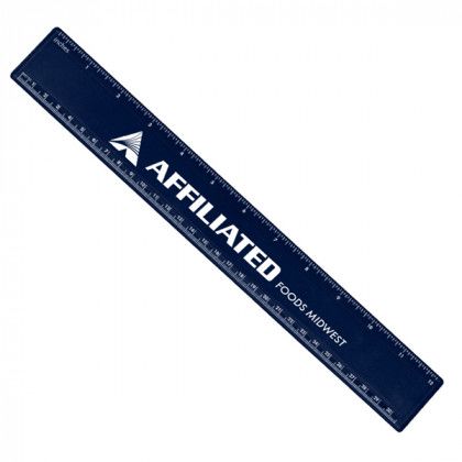 Custom Recycled 12 Inch Rulers - Eco Navy Blue