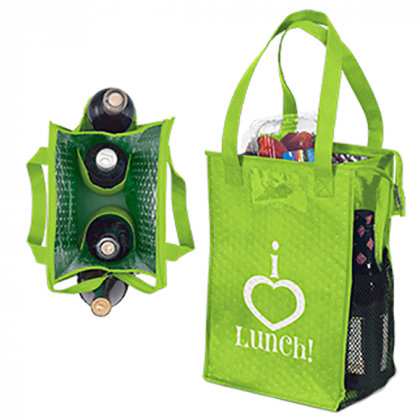 Super Snack Lunch Tote- Lime green