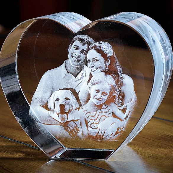 My Dog 3D Photo Tower Crystal Keepsake