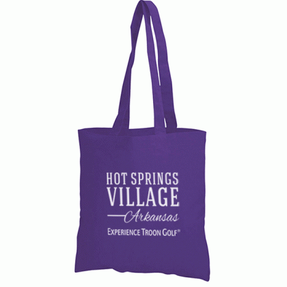 Lightweight Colorful Economical Cotton Tote Bag- Purple